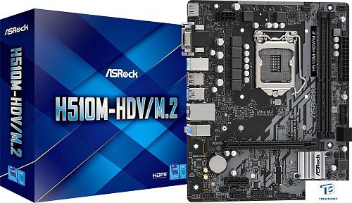 картинка Материнская плата ASRock H510M-HDV/M.2