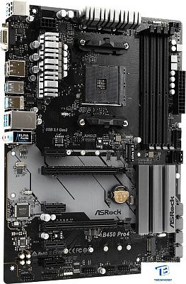 картинка Материнская плата ASRock B450 PRO4