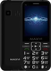 картинка Кнопочный телефон Maxvi P3 Black