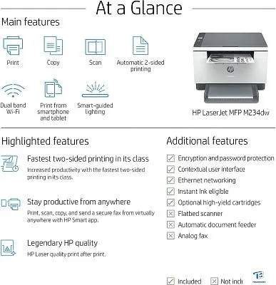 картинка МФУ HP M234DW 6GW99F