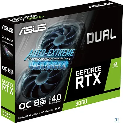 картинка Видеокарта Asus RTX 3050 (DUAL-RTX3050-O8G-V2)