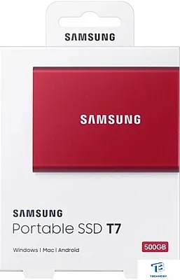 картинка Внешний SSD Samsung T7 500GB MU-PC500R/WW