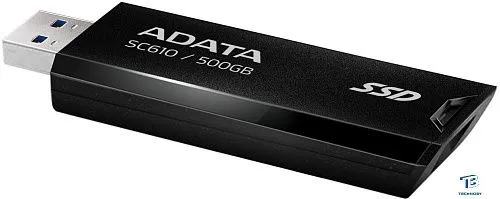 картинка Внешний SSD A-Data 500GB SC610-500G-CBK/RD