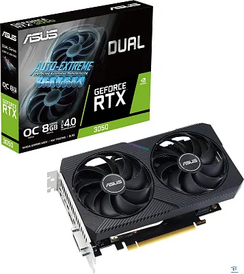 картинка Видеокарта Asus RTX 3050 (DUAL-RTX3050-O8G-V2)