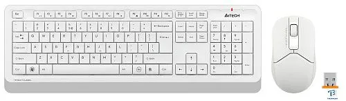 картинка Набор (Клавиатура+мышь) A4Tech Fstyler FG1012 белый