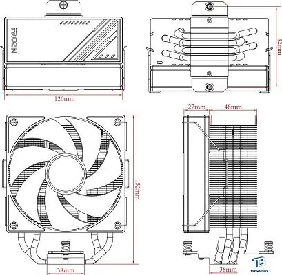 картинка Кулер ID-Cooling FROZN A410 ARGB white
