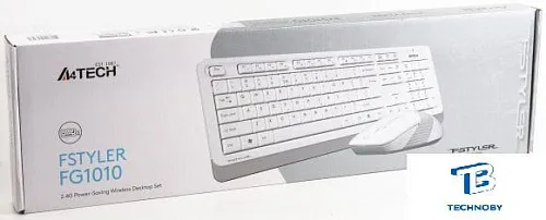картинка Набор (Клавиатура+мышь) A4Tech FG1010 белый/серый