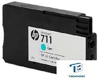картинка Картридж HP CZ130A 711 голубой