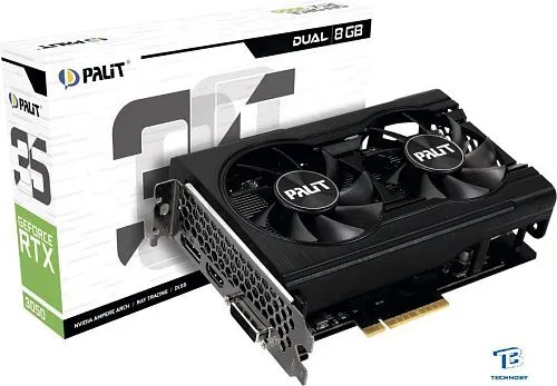 картинка Видеокарта Palit RTX 3050 (NE63050018P1-1070D)