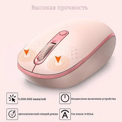 картинка Мышь RATEL E370 розовая