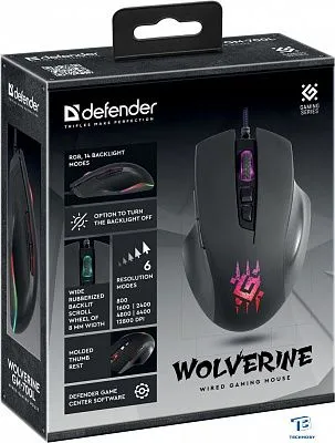 картинка Мышь Defender Wolverine GM-700L