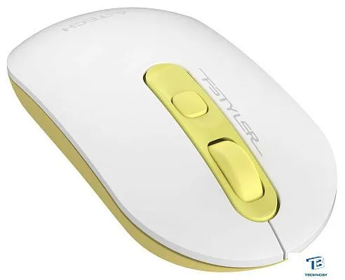 картинка Мышь A4Tech Fstyler FG20 Белый/золотистый