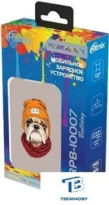 картинка Ritmix Power Bank RPB-10007 бульдог