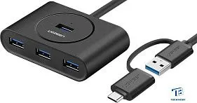 картинка USB хаб Ugreen CR113 40850