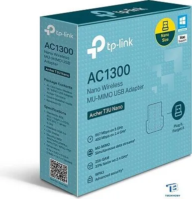 картинка Маршрутизатор TP-Link Archer T3U Nano